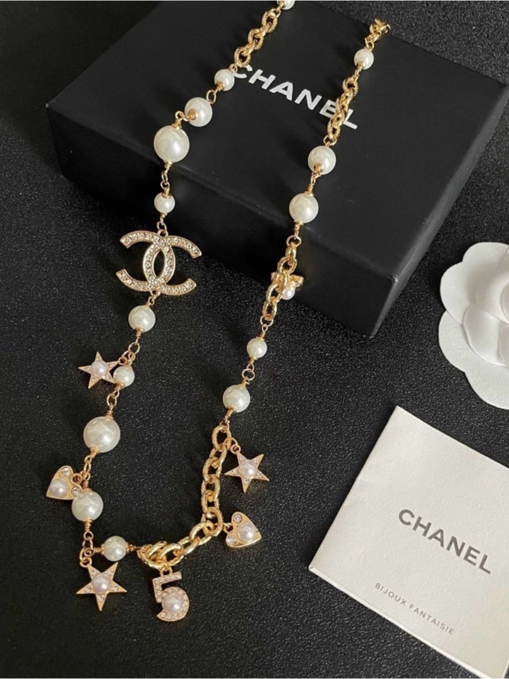 GWP CC Beaute VIP/Novelty Gift Gold Pearl Necklace With Star